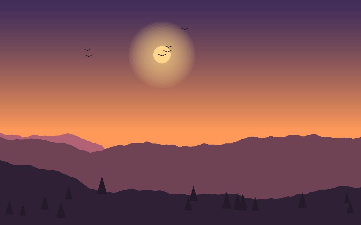 Landschaftsillustration