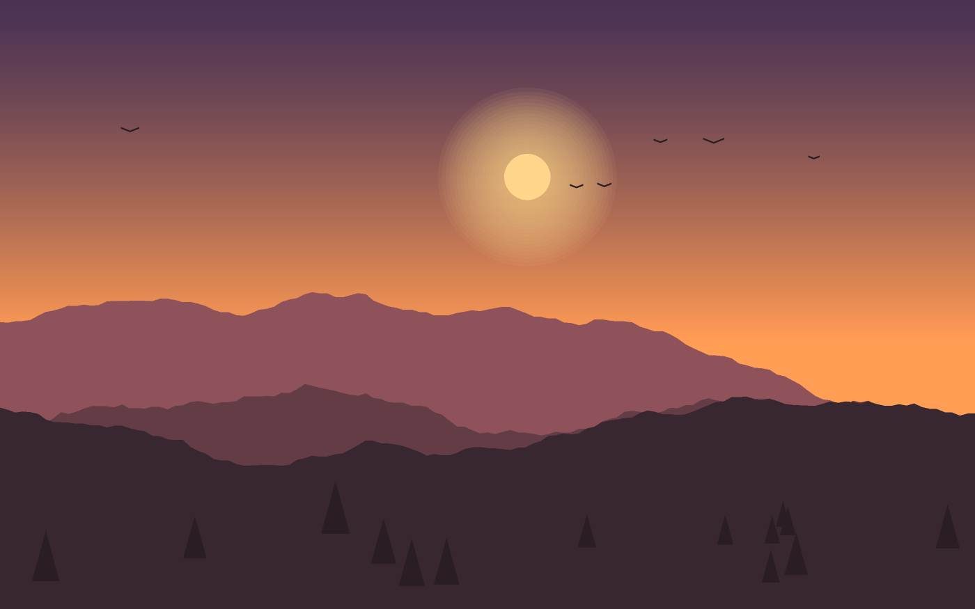 Ilustrace krajiny