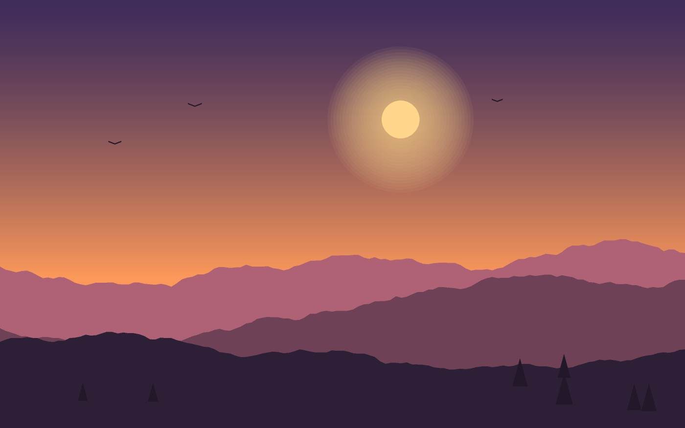 Ilustración de un paisaje