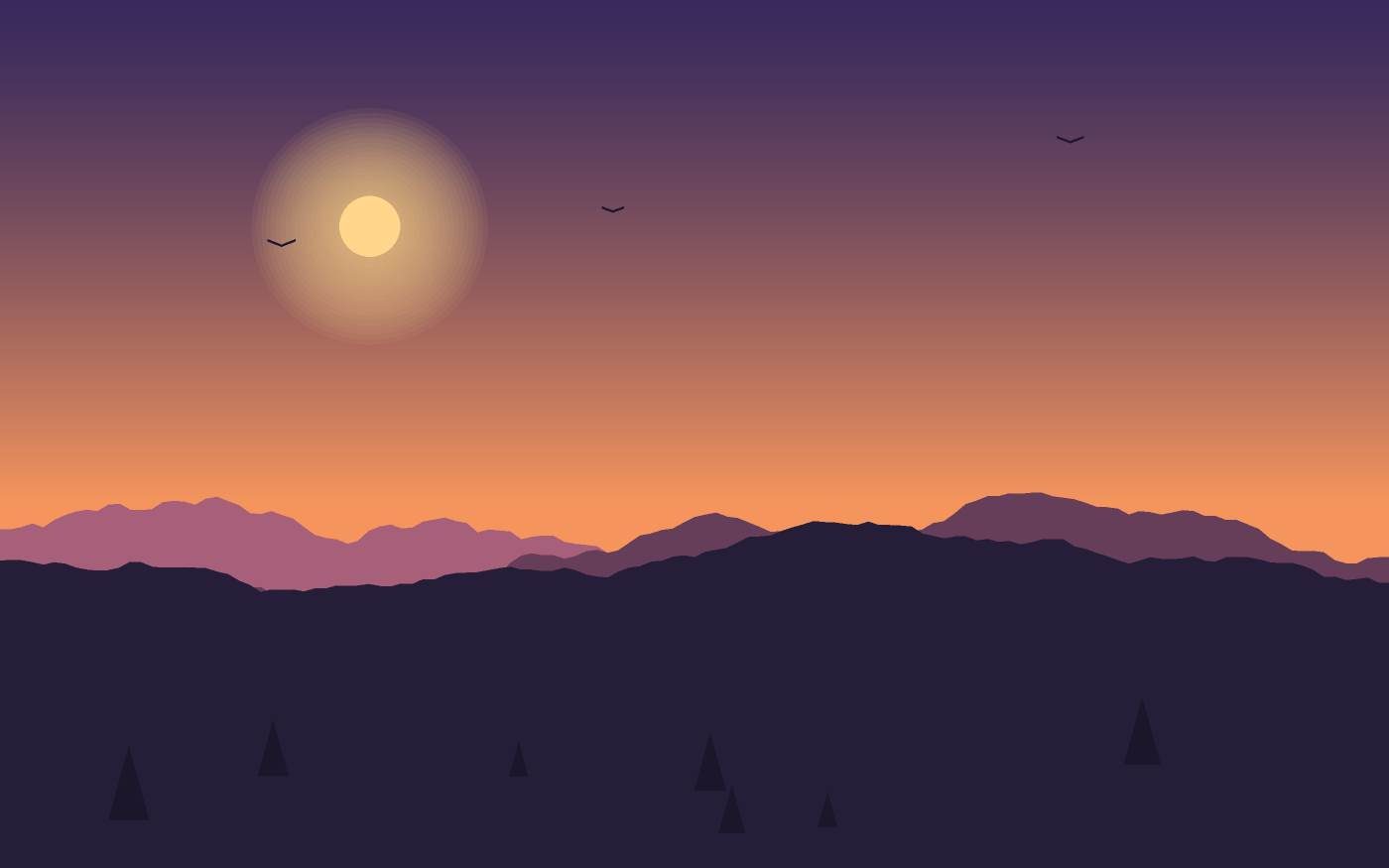 Landschapsillustratie